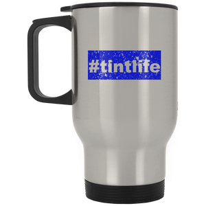 TintLife Blue - Shaded Outfitters Silver Stainless Travel Mug