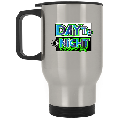 D2N - Silver Stainless Travel Mug