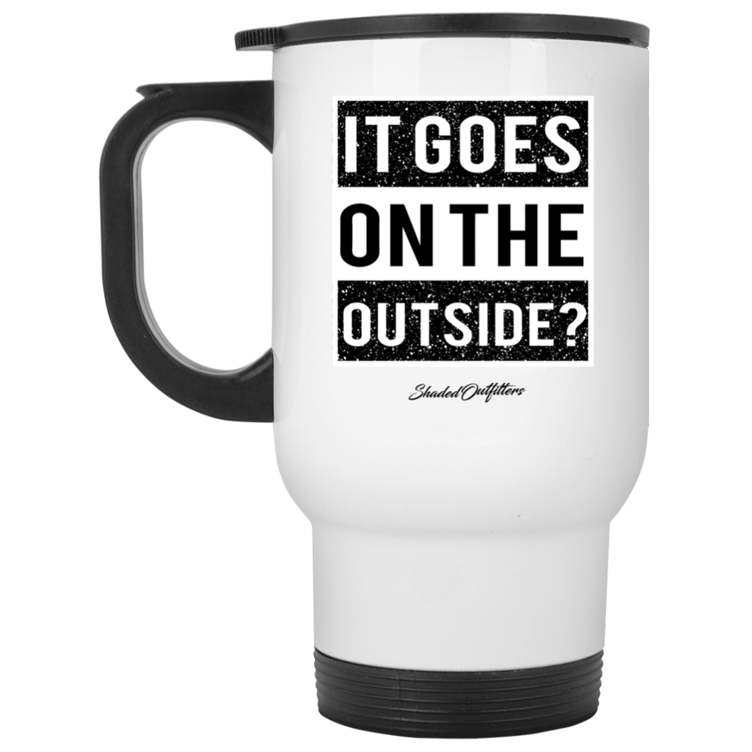 Shaded Outfitters White Travel Mug