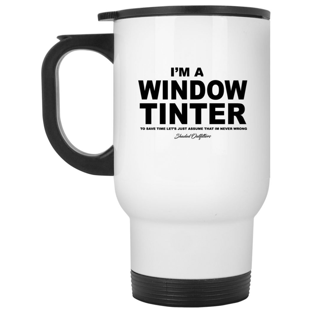 Shaded Outfitters White Travel Mug