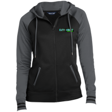 Load image into Gallery viewer, D2N - Sport-Tek Ladies&#39; Sport-Wick® Full-Zip Hooded Jacket