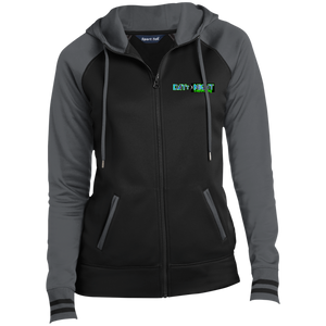 D2N - Sport-Tek Ladies' Sport-Wick® Full-Zip Hooded Jacket